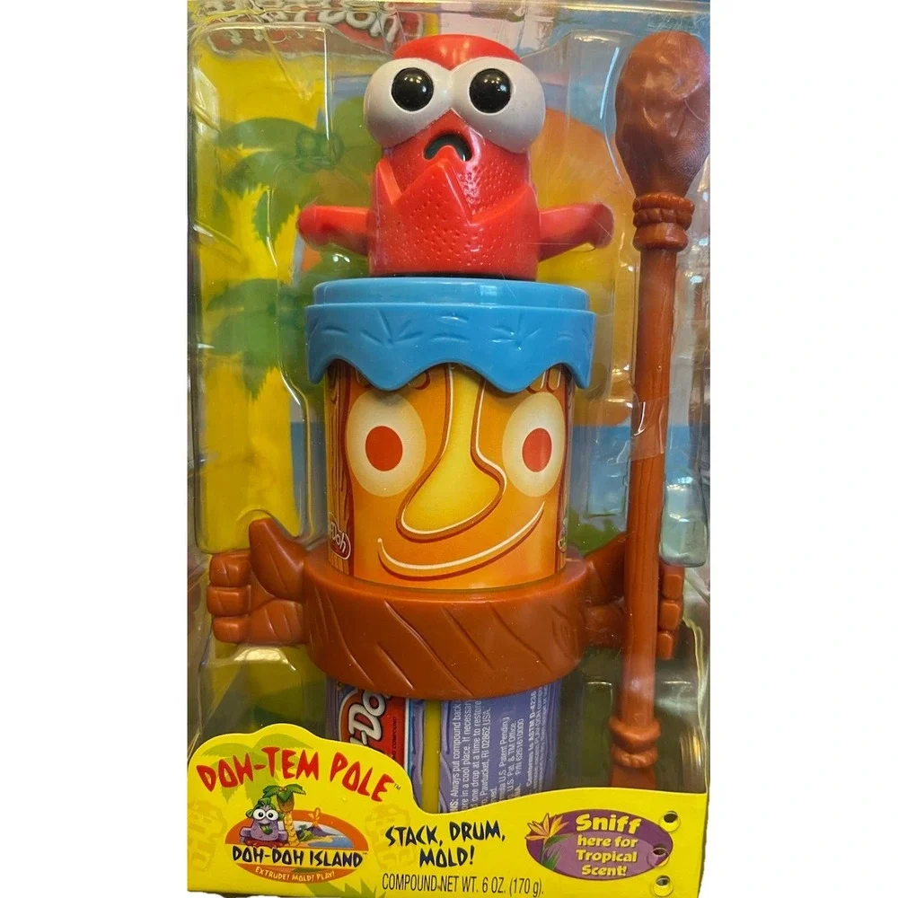 Hasbro Play-Doh Dom-Tem Pole‎ Stack, Drum, Mold! Set – NEW
